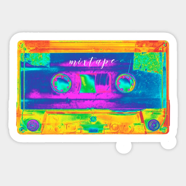 Music Mixtape Neon Sticker by DyrkWyst